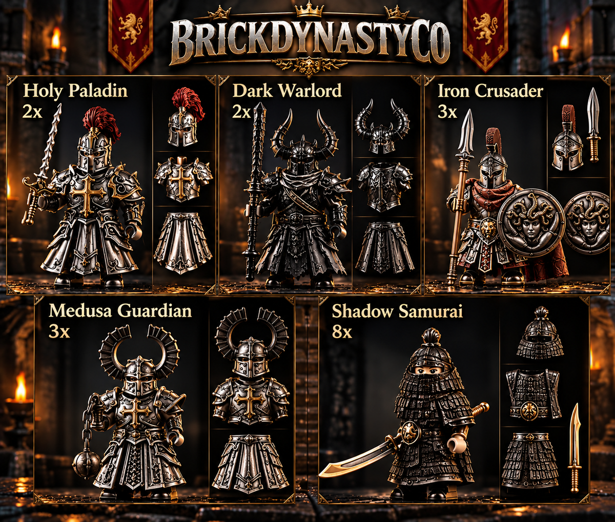 BrickDynastyCo "Ultimate Medieval Army Bundle"